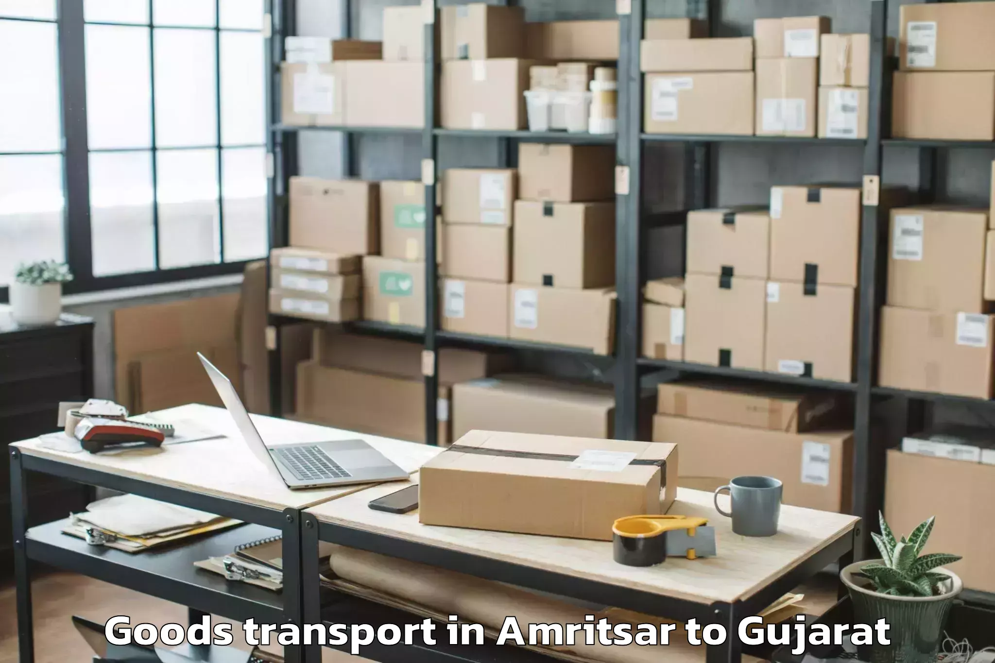 Reliable Amritsar to Gujarat Vidyapith Ahmedabad Goods Transport